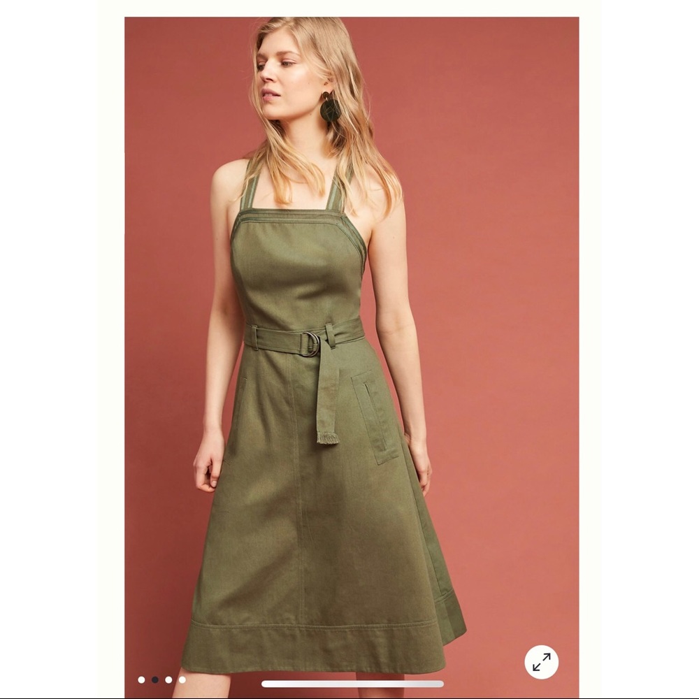 Chino Apron Midi Dress by Maeve (Anthropologie)